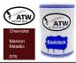 Preview: Chevrolet, Maroon Metallic, 078: 500ml Lackdose, von ATW Autoteile West.